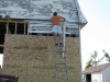 Working on replacing siding