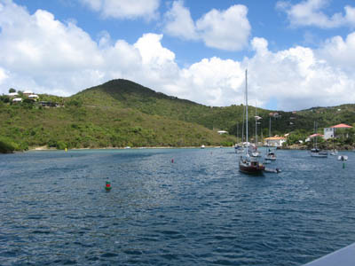 Coming in to Cruz Bay